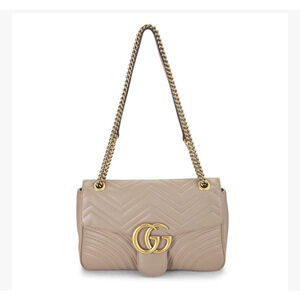 Gucci Double G Marmont Calfskin nude Preloved